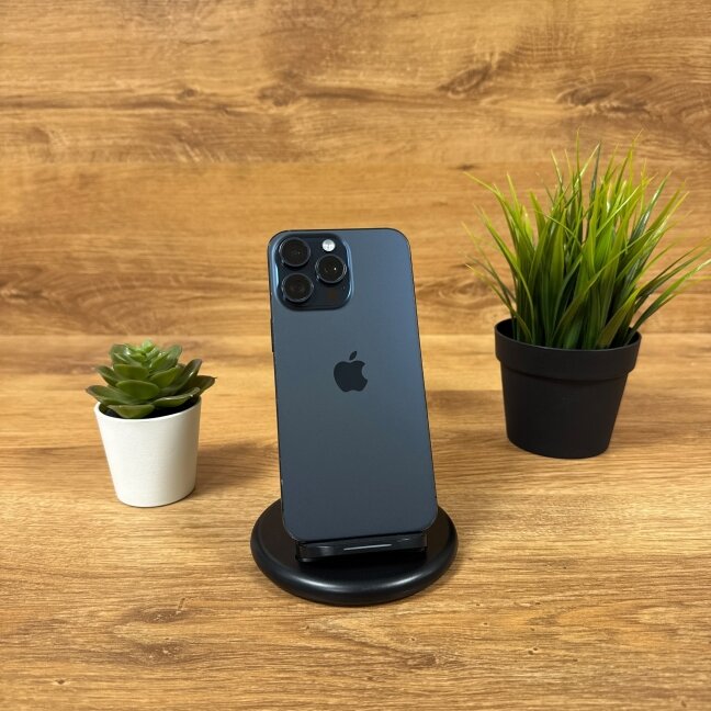 Apple iPhone 15 Pro Max 512GB Blue Titanium | 100% Battery | C | Atnaujintas