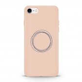 iPhone 7 Plus / 8 Plus dėklas Pump Silicone Minimalistic "Circles On Light"