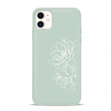 iPhone 11 dėklas Pump Silicone Minimalistic "Floral"