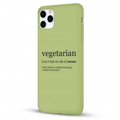 iPhone 11 Pro dėklas Pump Silicone Minimalistic "Vegetarian Wiki" 3