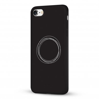 iPhone 6 / 6s dėklas Pump Silicone Minimalistic "Circles On Dark" 3