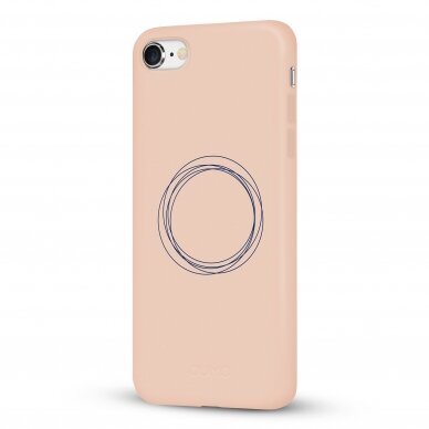 iPhone 7 Plus / 8 Plus dėklas Pump Silicone Minimalistic "Circles On Light" 3