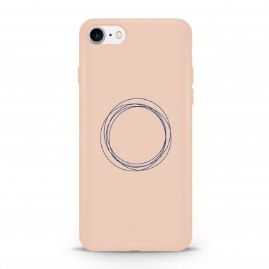iPhone 7 Plus / 8 Plus dėklas Pump Silicone Minimalistic "Circles On Light"