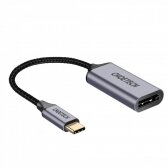 Adapteris Choetech HUB-H11 4K 60Hz USB-C to DisplayPort pilkas