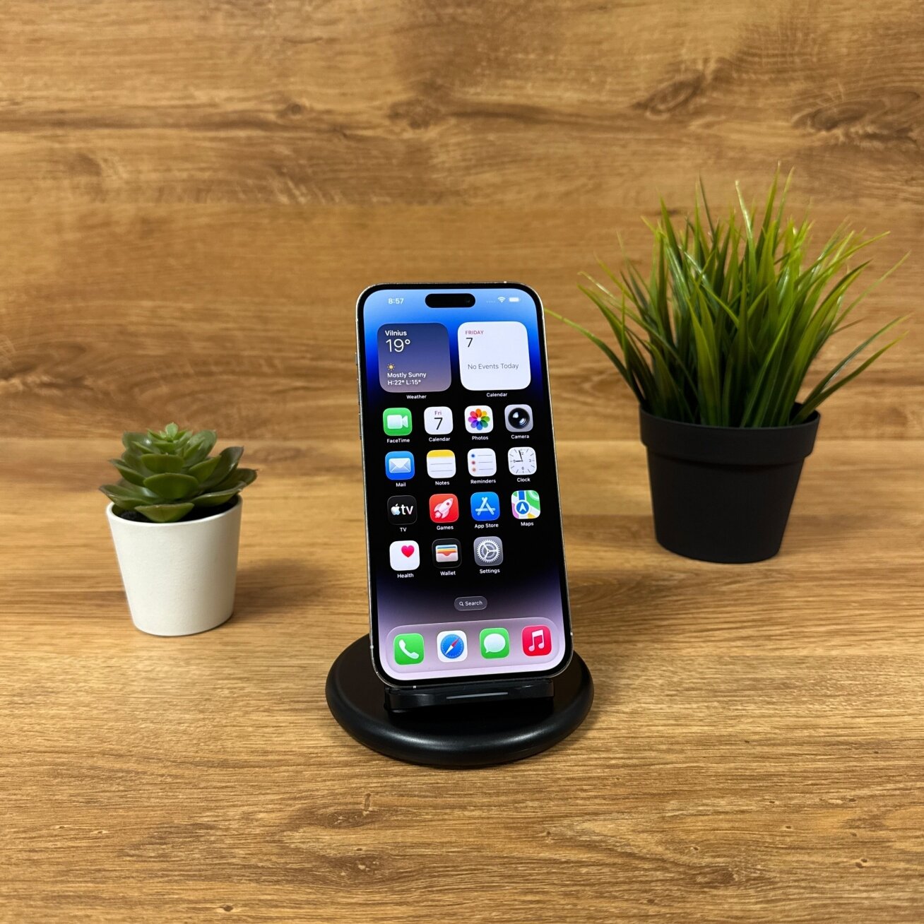 Apple iPhone 14 Pro Max 256GB Silver | 100% Battery | A | Atnaujintas 1