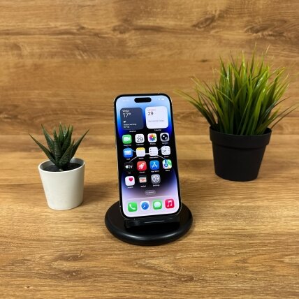 Apple iPhone 14 Pro 128GB Silver | 100% Battery | B | Atnaujintas Apple iPhone 14 Pro 128GB Silver | 100% Battery | B | Atnaujintas