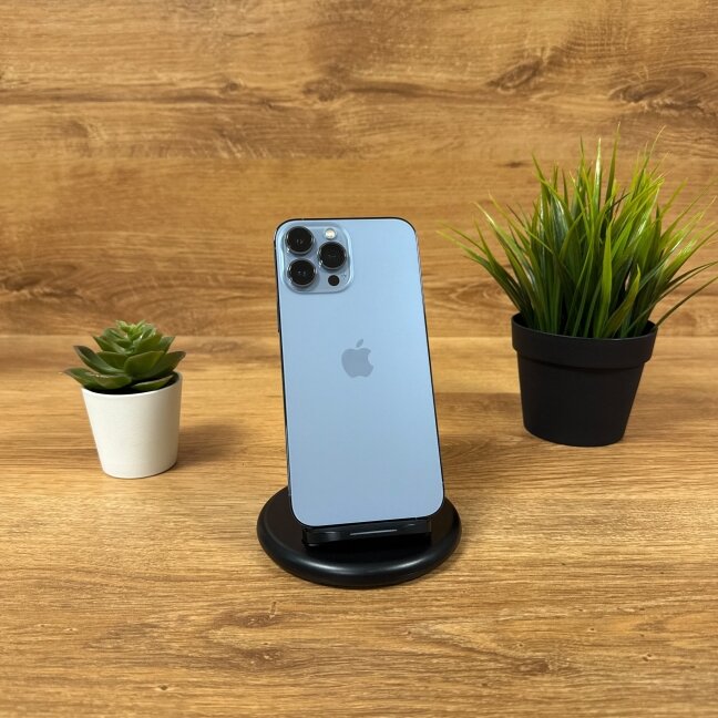 Apple iPhone 13 Pro Max 128GB Sierra Blue | 100% Battery | A | Atnaujintas Apple iPhone 13 Pro Max 128GB Sierra Blue | 100% Battery | A | Atnaujintas