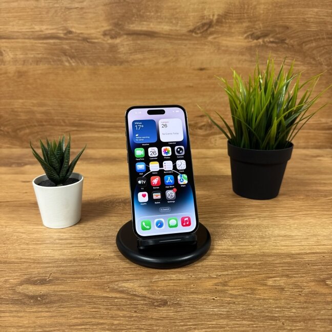 Apple iPhone 14 Pro 128GB Deep Purple | 100% Battery | B | Atnaujintas 1
