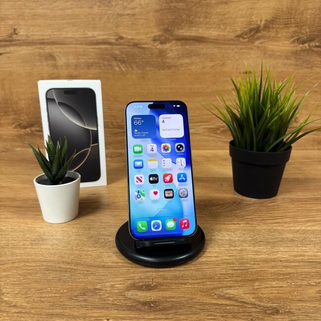 Apple iPhone 16 Pro Max 256GB Natural Titanium | 96% Battery | A+ | Ekspozicinis 1 Apple iPhone 16 Pro Max 256GB Natural Titanium | 96% Battery | A+ | Ekspozicinis 1
