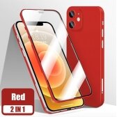 Apple iPhone 12 mini dėklas 360 TPU raudonas
