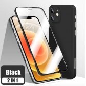 Apple iPhone 12 Pro dėklas 360 TPU juodas
