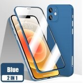 Apple iPhone 12 Pro dėklas 360 TPU mėlynas