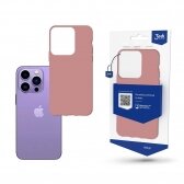 Apple iPhone 14 Pro dėklas 3mk Matt Case rožinis