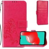 Samsung A536 A53 5G dėklas Flower Book rožinis-raudonas