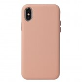 Apple iPhone 12 Pro dėklas Leather Case rožinis