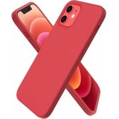 Apple iPhone 14 Pro Max dėklas Liquid Silicone 1.5mm raudonas