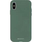 Apple iPhone 12 / 12 Pro dėklas Mercury Silicone Case tamsiai žalias