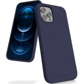 Apple iPhone 15 Pro Max dėklas Mercury Silicone Case tamsiai mėlynas