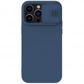 Apple iPhone 14 Plus dėklas Nillkin CamShield Silky Magnetic Silicone tamsiai mėlynas