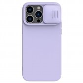 Apple iPhone 14 Pro Max dėklas Nillkin CamShield Silky Magnetic Silicone šviesiai violetinis