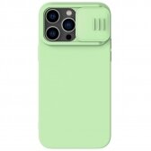 Apple iPhone 14 Pro Max dėklas Nillkin CamShield Silky Magnetic Silicone šviesiai žalias