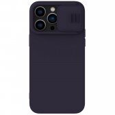 Apple iPhone 14 dėklas Nillkin CamShield Silky Magnetic Silicone tamsiai violetinis
