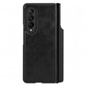 Samsung F926 Z Fold3 5G dėklas Nillkin Qin Leather (Plain Leather) juodas