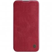 Samsung A546 A54 5G dėklas Nillkin Qin Pro Leather raudonas