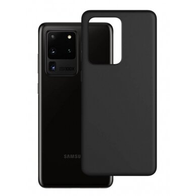 Samsung S911 S23 5G dėklas 3mk Matt Case juodas