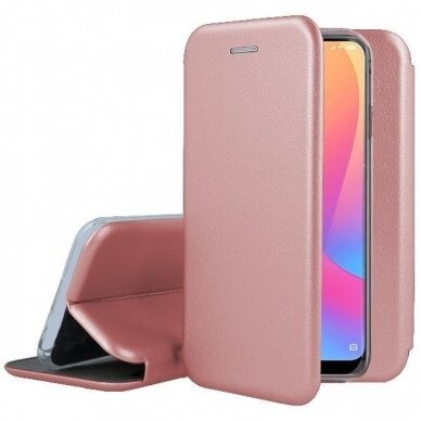 Xiaomi Redmi Note 12/Note 12 4G dėklas Book Elegance rožinio aukso
