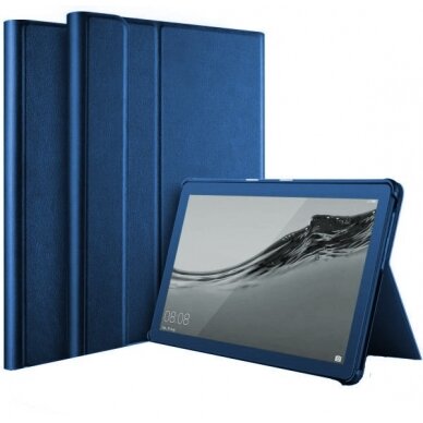 Samsung X200/X205 Tab A8 10.5 2021 dėklas Folio Cover tamsiai mėlynas