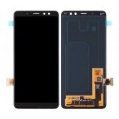 Ekranas Samsung A530 A8 2018 su lietimui jautriu stikliuku juodas OLED
