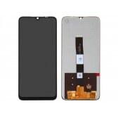 Ekranas Xiaomi Redmi 9A/9C su lietimui jautriu stikliuku juodas originalus (service pack)