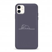 iPhone 11 dėklas Pump Silicone Minimalistic "Elephant In A Boa"