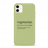 iPhone 11 dėklas Pump Silicone Minimalistic "Vegetarian Wiki"