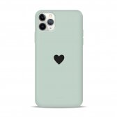 iPhone 11 Pro dėklas Pump Silicone Minimalistic "Black Heart"