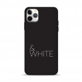 iPhone 11 Pro Max dėklas Pump Silicone Minimalistic "Black&White"