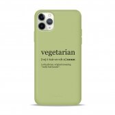 iPhone 11 Pro Max dėklas Pump Silicone Minimalistic "Vegetarian Wiki"
