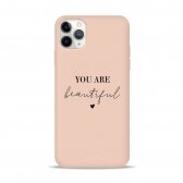 iPhone 11 Pro Max dėklas Pump Silicone Minimalistic "You Are Beautiful"