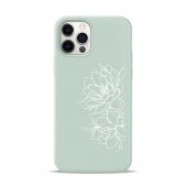 iPhone 12 / 12 Pro dėklas Pump Silicone Minimalistic "Floral"