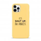 iPhone 12 / 12 Pro dėklas Pump Silicone Minimalistic "I'm A Princess"