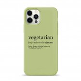 iPhone 12 / 12 Pro dėklas Pump Silicone Minimalistic "Vegetarian Wiki"