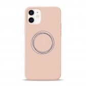 iPhone 12 Mini dėklas Pump Silicone Minimalistic "Circles On Light"