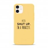 iPhone 12 Mini dėklas Pump Silicone Minimalistic "I'm Princess"