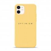 iPhone 12 Mini dėklas Pump Silicone Minimalistic "Optimism"