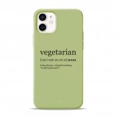iPhone 12 Mini dėklas Pump Silicone Minimalistic "Vegetarian Wiki"