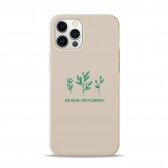 iPhone 12 Pro Max dėklas Pump Silicone Minimalistic "No Flowers"