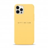 iPhone 12 Pro Max dėklas Pump Silicone Minimalistic "Optimism"