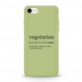 iPhone 7 / 8 / SE 2020 dėklas Pump Silicone Minimalistic "Vegetarian Wiki"
