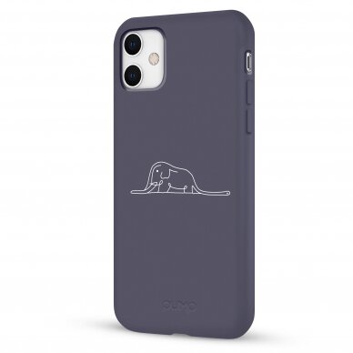 iPhone 11 dėklas Pump Silicone Minimalistic "Elephant In A Boa" 3